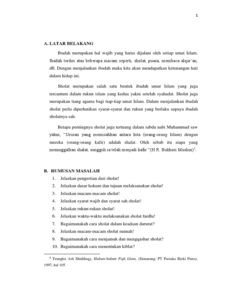 Kelompok 3 Makalah Sholat