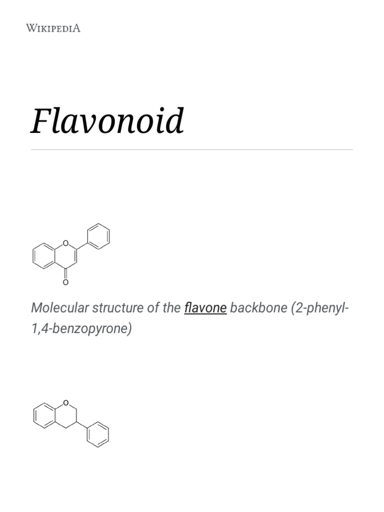 Flavonoid Wikipedia PDF Flavonoid Biology