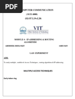 Computer Communication (ECE 4008) (SLOT L19+L20) : Module 4 - Ip Addressing & Routing Algorithm