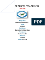 Tarea 6 Matematica Financiera