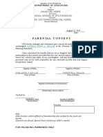 Parental Consent: Department of Education