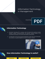 IT in Management: How Information Technology Benefits Business Operations and Decision Making
