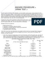 Battery Standard Procedure Ignition-Off Draw Test