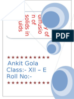 Ankit Gola Class:-XII - E Roll No