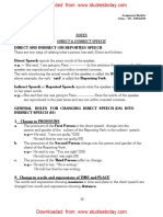 Direct and Indirect Speech (Pages 1 To 5)