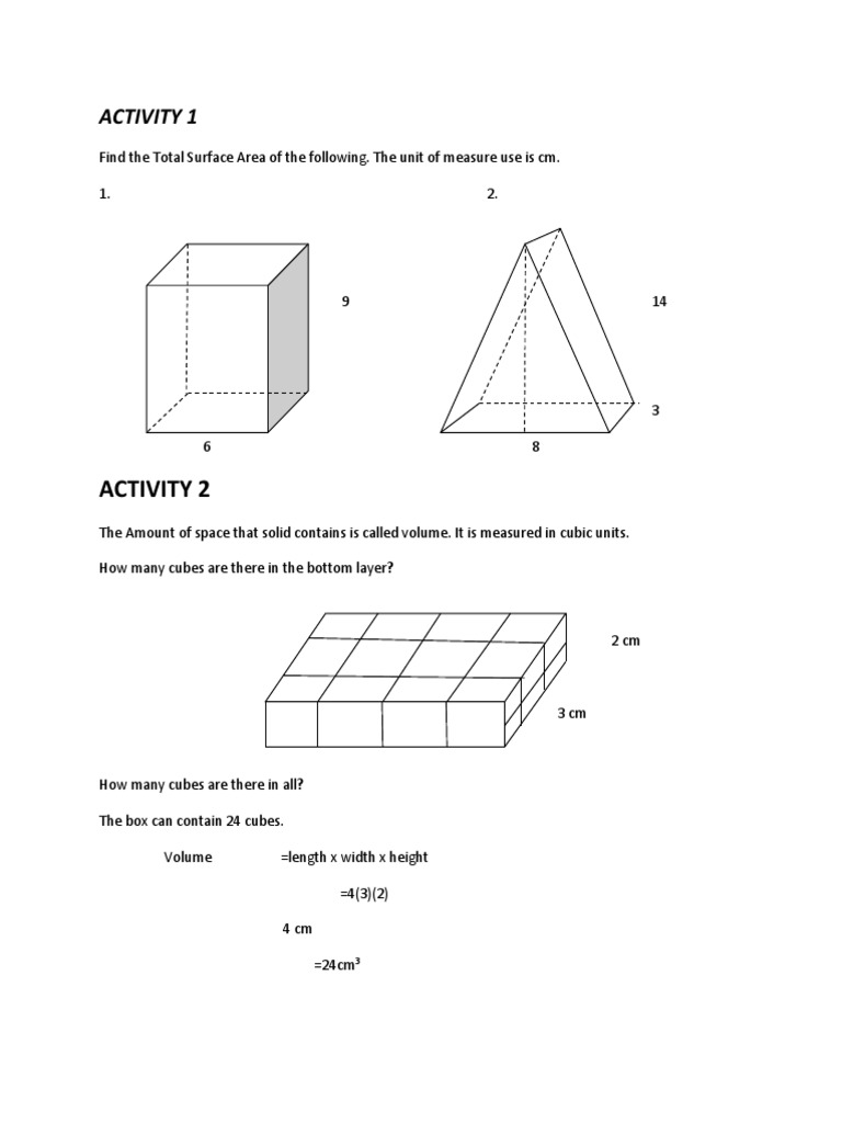 Activities | PDF | Home & Garden | Science & Mathematics