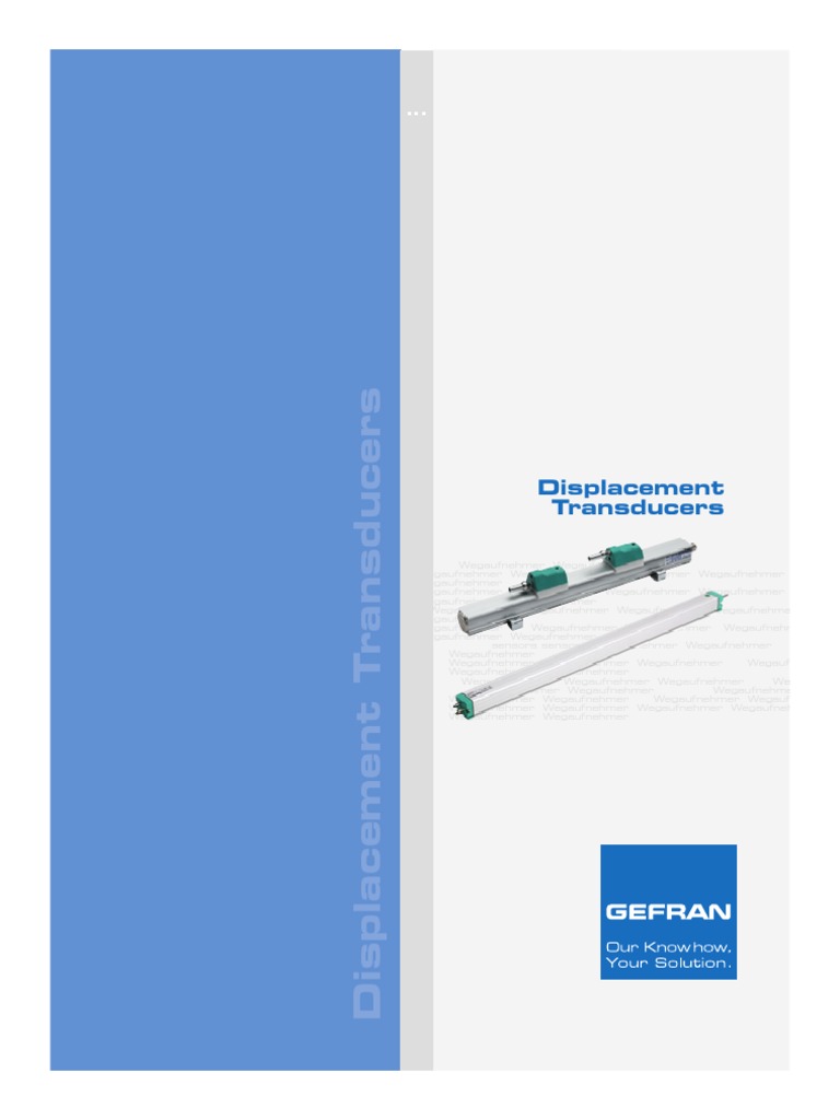 Displacement Transducers | PDF | Sensor | Electrical Engineering