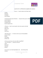 Activate! B1 Extra Grammar Tests Test 12: Developed by Pearson Longman Hellas 2009