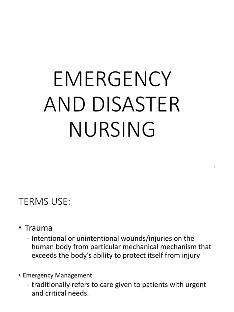 Emergency Nursing: Key Concepts and Care | PDF | Emergency Department ...