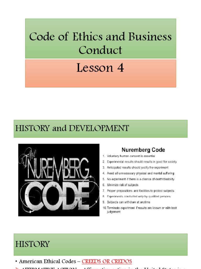 Code of Ethics and Business Conduct | PDF