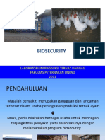 Biosecurity: Laboratorium Produksi Ternak Unggas Fakultas Peternakan Unpad 2011