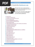 Excel Crash Course PDF
