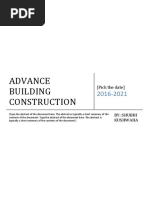 Advance Building Construction Report