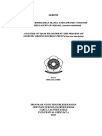 Skripsi: Analysis of Mass Transfer in The Process of Osmotic Drying Soursop Fruit (Annona Muricata)