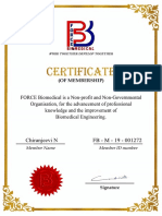 Force Biomedical Membership Certificate