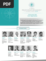 3rd Annual Private Wealth Management Summit 2019