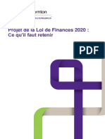 Projet de La Loi de Finances 2020 - Fidaroc Grant Thornton