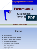 Strategi Teknik Testing