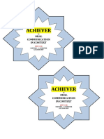 Achiever: Oral Communication in Context