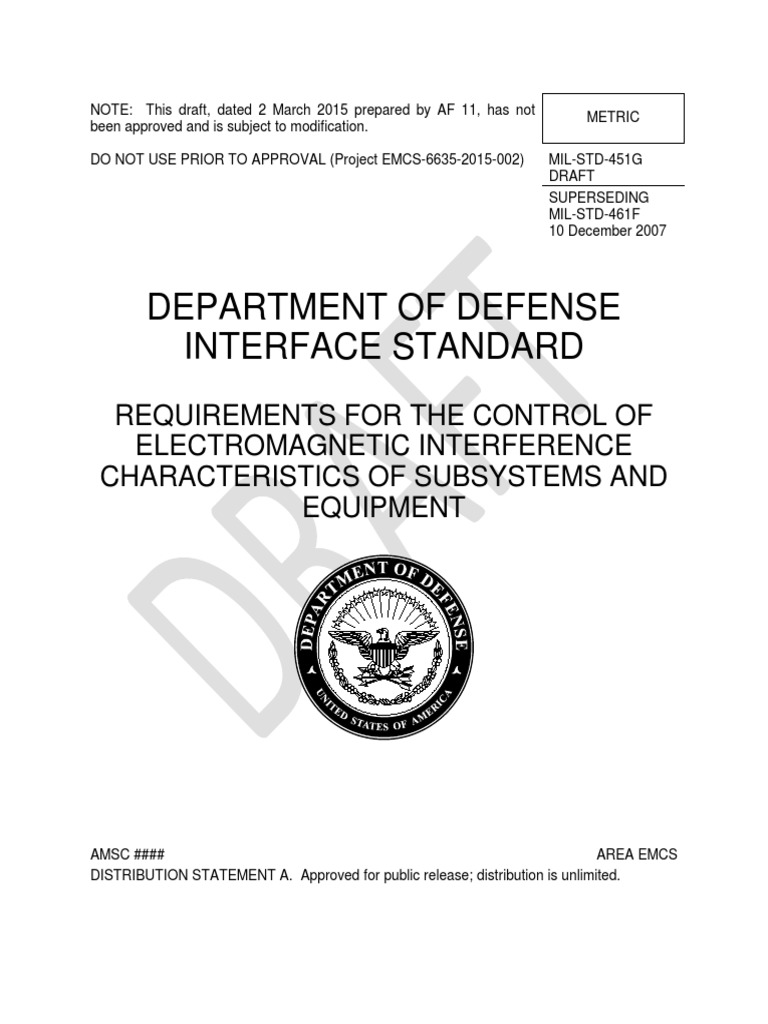 Department of Defense Interface Standard | PDF | Transmitter | Wireless