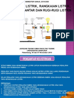 Dasar-Dasar Kelistrikan, Rangkaian Listrik, Kawat Penghantar, Rugi-Rugi Listrik Termasuk Perhitungannya - PDF