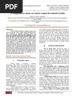 A Comprehensive Study on Venture Capital Investments in India