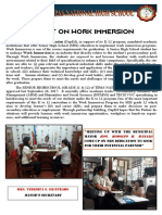 Report For Appreciation Program For Partners Immersion