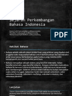 Sejarah Perkembangan Bahasa Indonesia