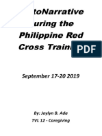 Pictonarrative During The Philippine Red Cross Training: September 17-20 2019
