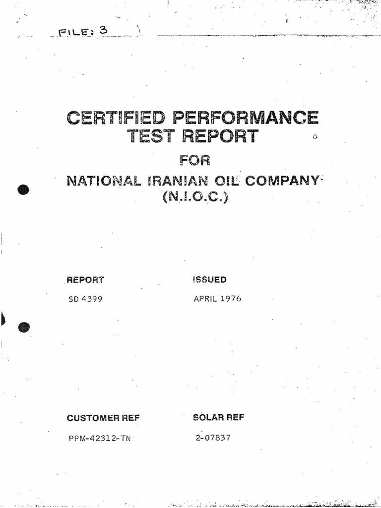 Test Certificate Pdf Gas Turbine Instrumentation