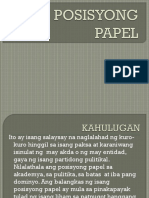 Posisyong Papel