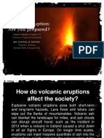 Volcanic Eruption: Are You Prepared?: Ma. Rachel B. Espino