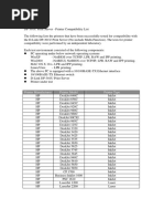 DP-301U Printer Compatibility List