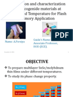 Preparation and Characterization of Chalcogenide Materials at Annealined Temperature For Flash Memory Application