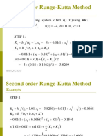 Second Order Runge-Kutta Method: Example