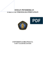 Buku Pedoman Pendidikan FTP UB 2019/2020