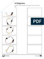 Drawing Circuit Diagrams Activity Sheet Higher Ability