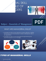 Managerial Skill and Role If Managers