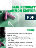 Desain Penguat Common Emiter