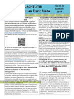 Nuachtlitir Gaelscoil An Eiscir Riada: 12ú Lá de Samhain 2019