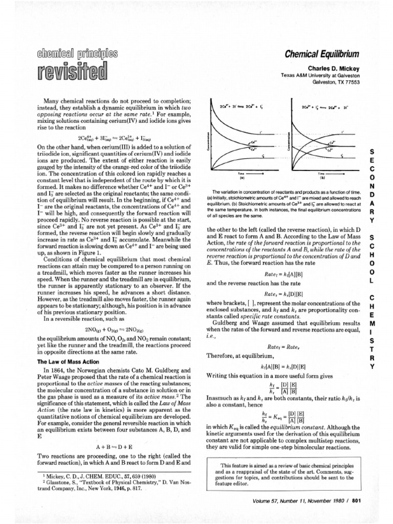 Understanding Chemical Equilibrium Dynamics | PDF | Reaction Rate ...