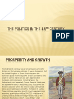 18th Century Politics and Parliamentary Sovereignty