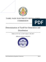 TN Electricity Tariff Order 2017