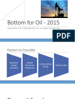 Bottom For Oil - 2015 - Sep 04, 2015
