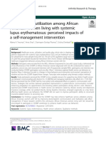 Health Service Utilization Among African American Women Living With Systemic Lupus Erythematosus: Perceived Impacts of A Self-Management Intervention