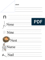 Nose Nine Nest Nurse Nail: The English Alphabet