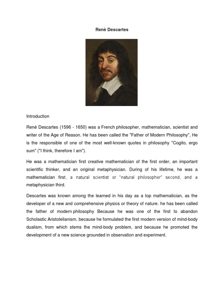 Renè Descartes | PDF | René Descartes | Analytic Geometry, image size:768x1024
