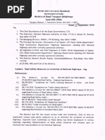 Road Safety Measures On Stretches of National Highways - Regarding