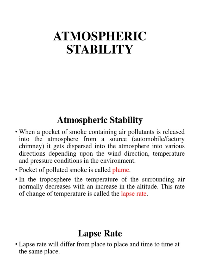 Lapse Rate PDF Atmosphere Of Earth Phases Of Matter