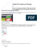 Integrando Aplicativo Delphi XE7 Android Com Whatsapp